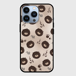 Чехол для iPhone 13 Pro Мишка косолапый, цвет: 3D-черный