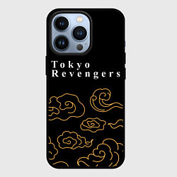 Чехол для iPhone 13 Pro Tokyo Revengers anime clouds, цвет: 3D-черный
