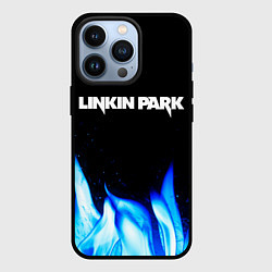 Чехол iPhone 13 Pro Linkin Park blue fire