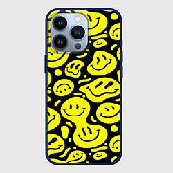 Чехол iPhone 13 Pro Кислотный желтый смайлик