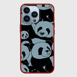 Чехол для iPhone 13 Pro Panda summer song, цвет: 3D-красный