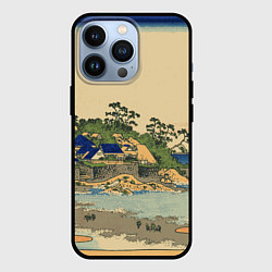 Чехол iPhone 13 Pro Японская гравюра с деревней