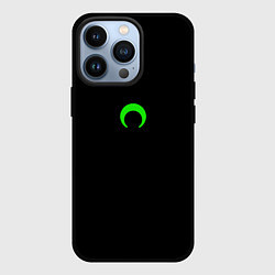 Чехол для iPhone 13 Pro Green moon, цвет: 3D-черный