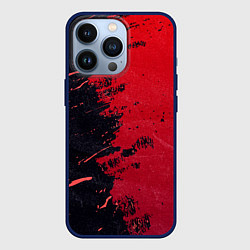 Чехол для iPhone 13 Pro Черное и красное, цвет: 3D-тёмно-синий