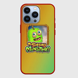Чехол для iPhone 13 Pro My Singing Monsters - Зерномех, цвет: 3D-красный