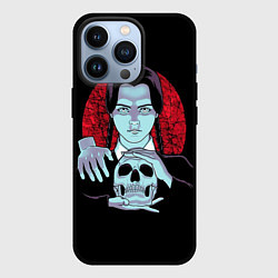 Чехол для iPhone 13 Pro Wednesday Skull, цвет: 3D-черный