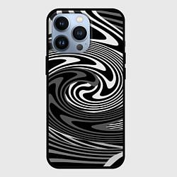 Чехол iPhone 13 Pro Black and white abstract pattern