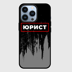 Чехол для iPhone 13 Pro Юрист - в красной рамке на темном, цвет: 3D-черный