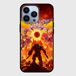 Чехол для iPhone 13 Pro Doom в аду, цвет: 3D-черный