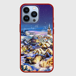 Чехол iPhone 13 Pro Рождественская деревня