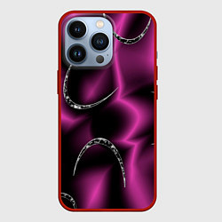 Чехол iPhone 13 Pro Снежный месяц на ткани
