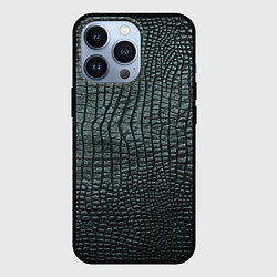 Чехол для iPhone 13 Pro Кожа крокодила - fashion, цвет: 3D-черный