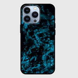 Чехол iPhone 13 Pro Камуфляж с голубым оттенком