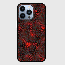 Чехол iPhone 13 Pro Красно-черная объемная броня