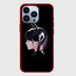 Чехол iPhone 13 Pro Wednesday black kitty