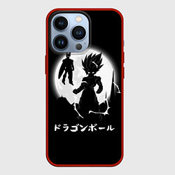 Чехол iPhone 13 Pro Dragon Ball Гоку при луне