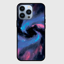 Чехол для iPhone 13 Pro Ручная роспись галактики акварелью, цвет: 3D-черный