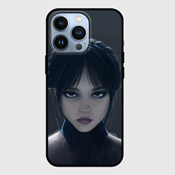 Чехол для iPhone 13 Pro Красотка Уэнсдэй - рисунок, цвет: 3D-черный