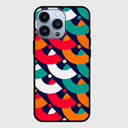 Чехол iPhone 13 Pro Множество абстрактных кругов и пластин