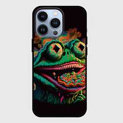 Чехол для iPhone 13 Pro Лягушонок Пепе зомби, цвет: 3D-черный