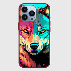 Чехол iPhone 13 Pro Яркий волк