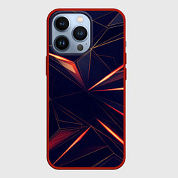 Чехол iPhone 13 Pro Темная абстракция треугольники