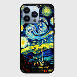 Чехол для iPhone 13 Pro Винсент ван Гог, звездная ночь, цвет: 3D-черный