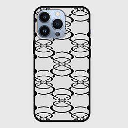Чехол iPhone 13 Pro Восьмерка паттерн
