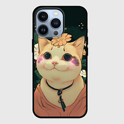 Чехол iPhone 13 Pro Смущённый мемный котик