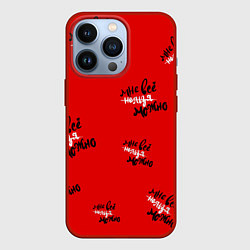 Чехол iPhone 13 Pro Мне все можно паттерн на красном