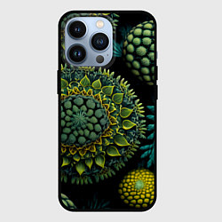 Чехол для iPhone 13 Pro Абстрактный растительный арт нейросети, цвет: 3D-черный