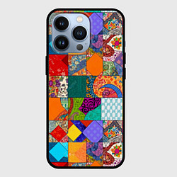 Чехол iPhone 13 Pro Разноцветные лоскуты
