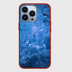 Чехол iPhone 13 Pro Тёмно-синяя абстрактная стена льда