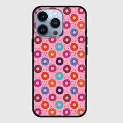 Чехол для iPhone 13 Pro Вкусные пончики, цвет: 3D-черный