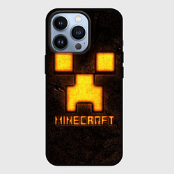 Чехол iPhone 13 Pro Minecraft lava
