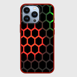 Чехол iPhone 13 Pro Gradient hexagon genshin