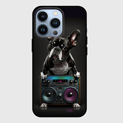 Чехол iPhone 13 Pro Бульдог диско