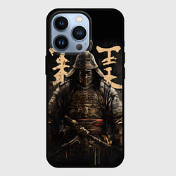 Чехол iPhone 13 Pro Самурай и надписи
