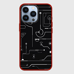 Чехол iPhone 13 Pro Зелёный абстрактный игровой