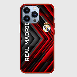 Чехол для iPhone 13 Pro Real Madrid art, цвет: 3D-красный