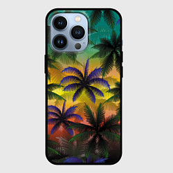 Чехол iPhone 13 Pro Кроны пальм, Багамы