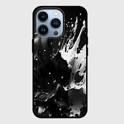 Чехол iPhone 13 Pro Брызги красок - белая и черная
