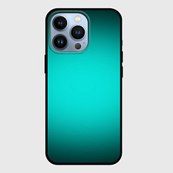 Чехол iPhone 13 Pro Бирюзовый градиент