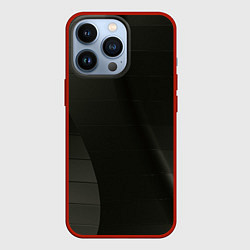 Чехол iPhone 13 Pro Чёрные геометрические металлические листы