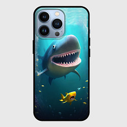 Чехол для iPhone 13 Pro Я акула туруру, цвет: 3D-черный