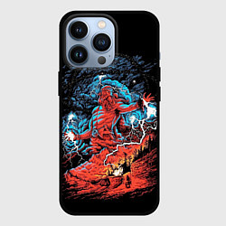 Чехол для iPhone 13 Pro Перун бог громовержец, цвет: 3D-черный