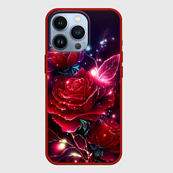 Чехол iPhone 13 Pro Розы с огоньками
