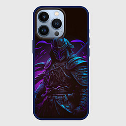 Чехол iPhone 13 Pro Самурай в неоновом свете