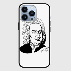 Чехол для iPhone 13 Pro Johann Sebastian Bach, цвет: 3D-черный