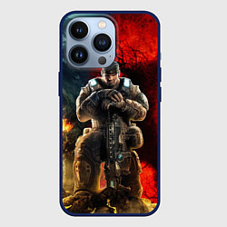 Чехол для iPhone 13 Pro Gears of War Маркус Феникс, цвет: 3D-тёмно-синий